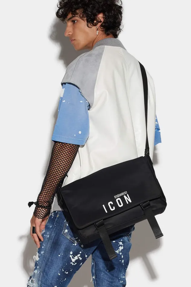 Dsquared2 Crossbody Be Icon Postman Bag Black 8211 Men