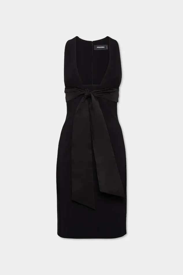 Dsquared2 Dresses and Jumpsuits Bow Pencil Dress Black 8211 Women
