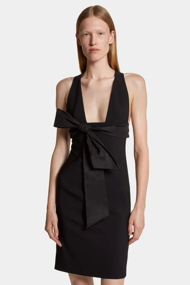 Dsquared2 Dresses and Jumpsuits Bow Pencil Dress Black 8211 Women