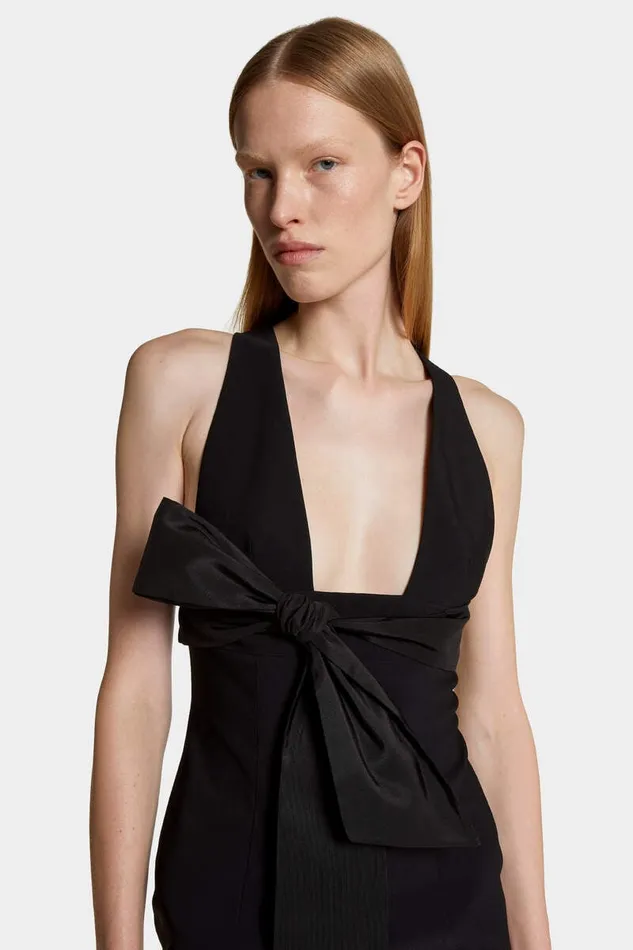 Dsquared2 Dresses and Jumpsuits Bow Pencil Dress Black 8211 Women