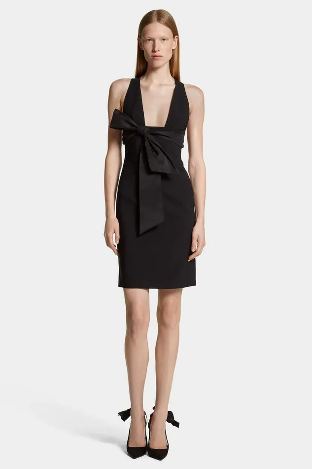 Dsquared2 Dresses and Jumpsuits Bow Pencil Dress Black 8211 Women