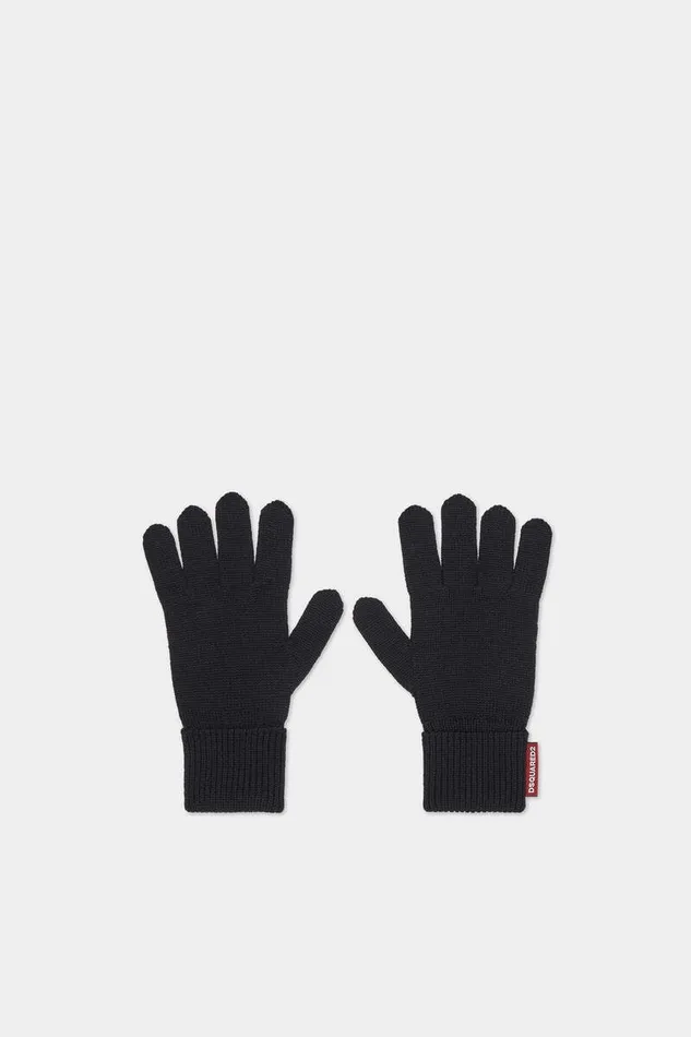 Dsquared2 Headwear Beanie and Gloves Warmy Knit Set Black 8211 Men