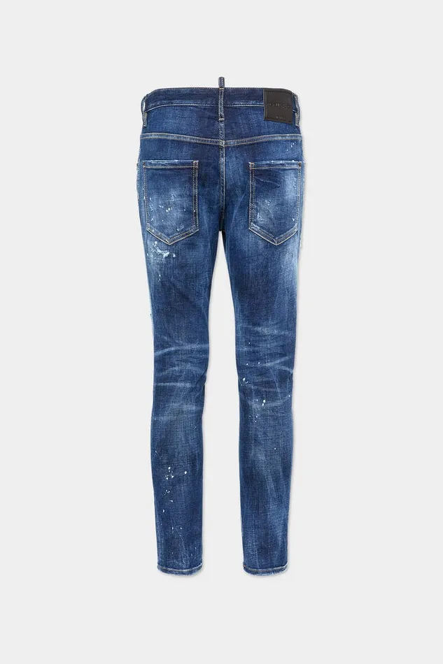 Dsquared2 Jeans Dark Easy Wash Skater Jeans Navy 8211 Men