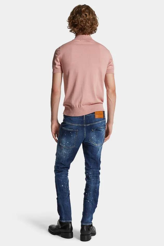 Dsquared2 Jeans Medium Easy Wash Skater Jeans Navy 8211 Men