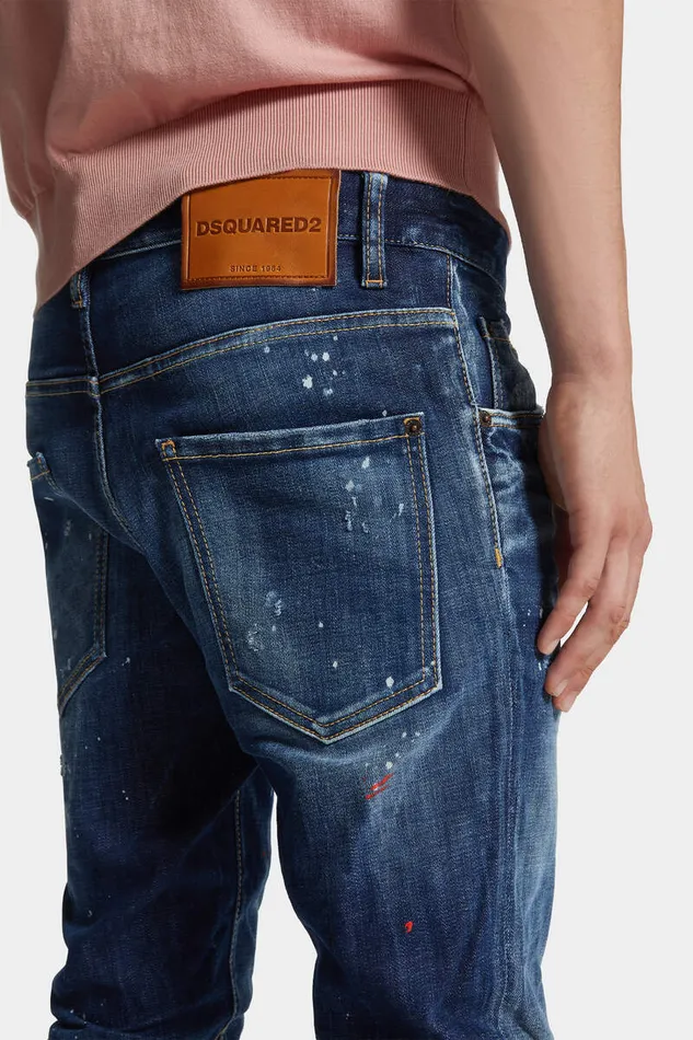 Dsquared2 Jeans Medium Easy Wash Skater Jeans Navy 8211 Men