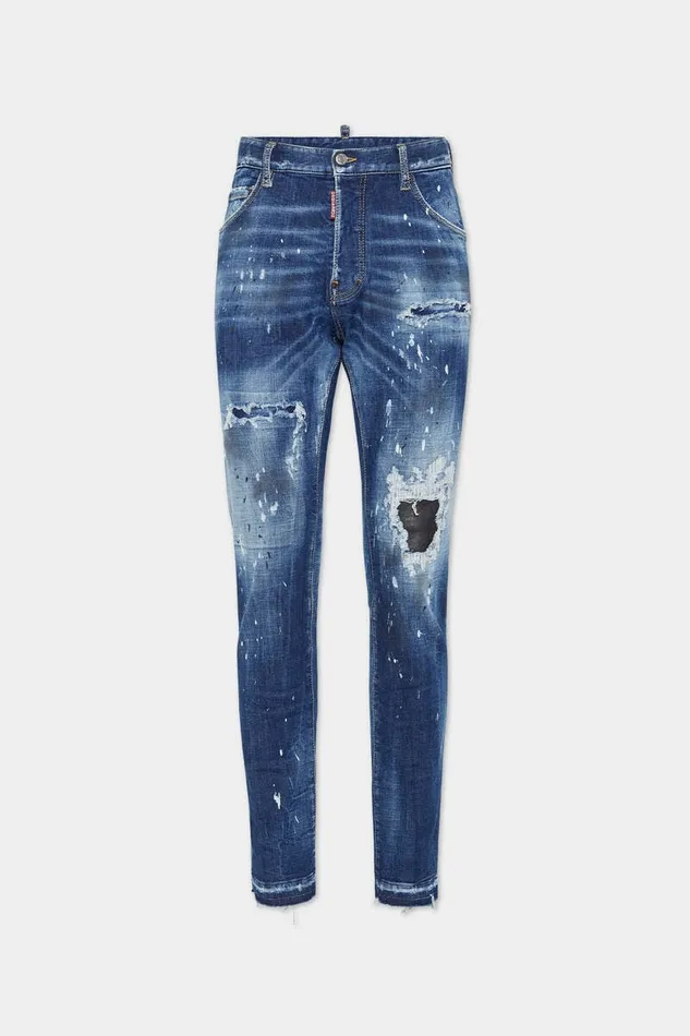 Dsquared2 Jeans Medium Ripped Wash Cool Guy Jeans Navy 8211 Men