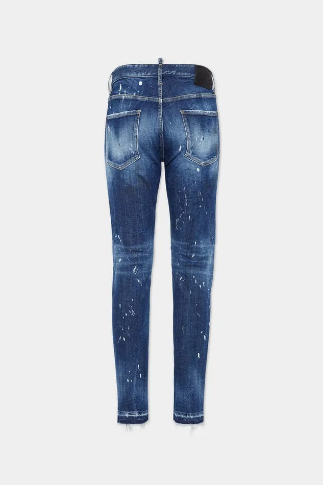 Dsquared2 Jeans Medium Ripped Wash Cool Guy Jeans Navy 8211 Men