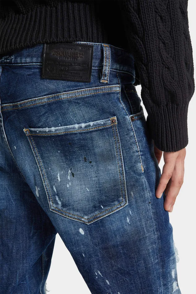 Dsquared2 Jeans Medium Ripped Wash Cool Guy Jeans Navy 8211 Men