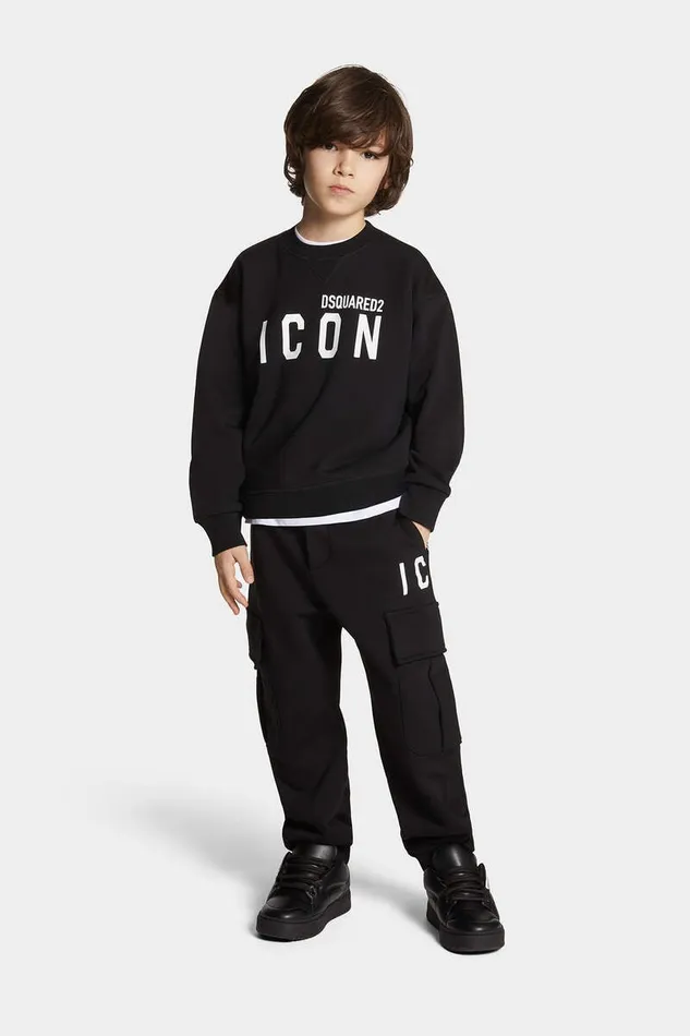 Dsquared2 Ready To Wear D2 Icon Junior Sweatshirt Black 8211 Kids