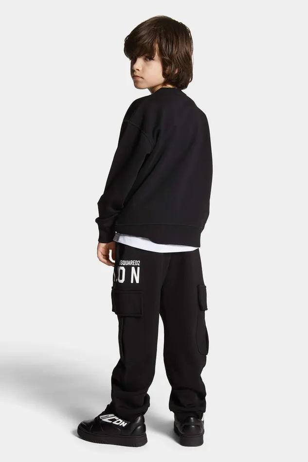 Dsquared2 Ready To Wear D2 Icon Junior Sweatshirt Black 8211 Kids