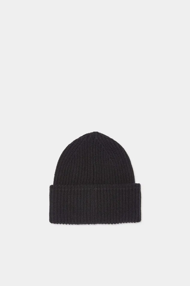 Dsquared2 Scarves Icon New Generation Knit Beanie Black 8211 MenWomen