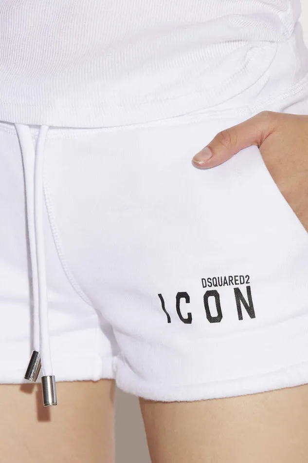 Dsquared2 Shorts Mini Icon Shorts White 8211 Women