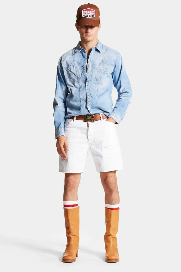 Dsquared2 Shorts White Bull Marine Shorts 8211 Men