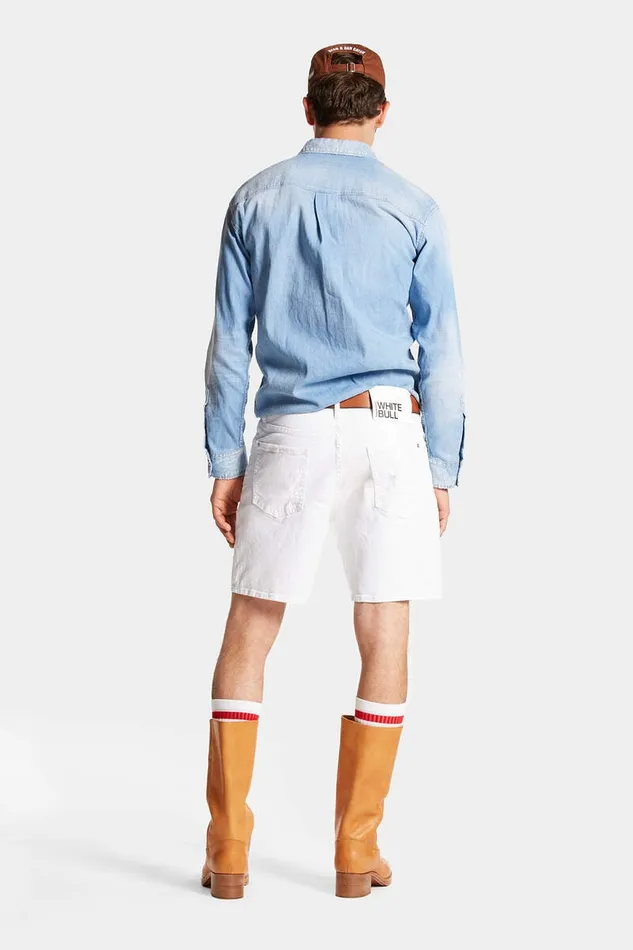 Dsquared2 Shorts White Bull Marine Shorts 8211 Men
