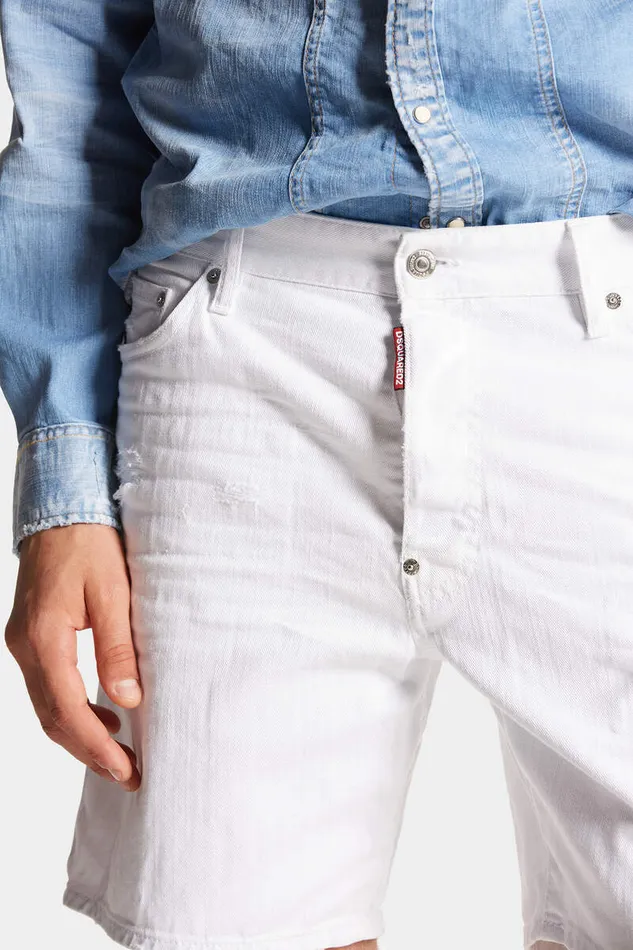 Dsquared2 Shorts White Bull Marine Shorts 8211 Men
