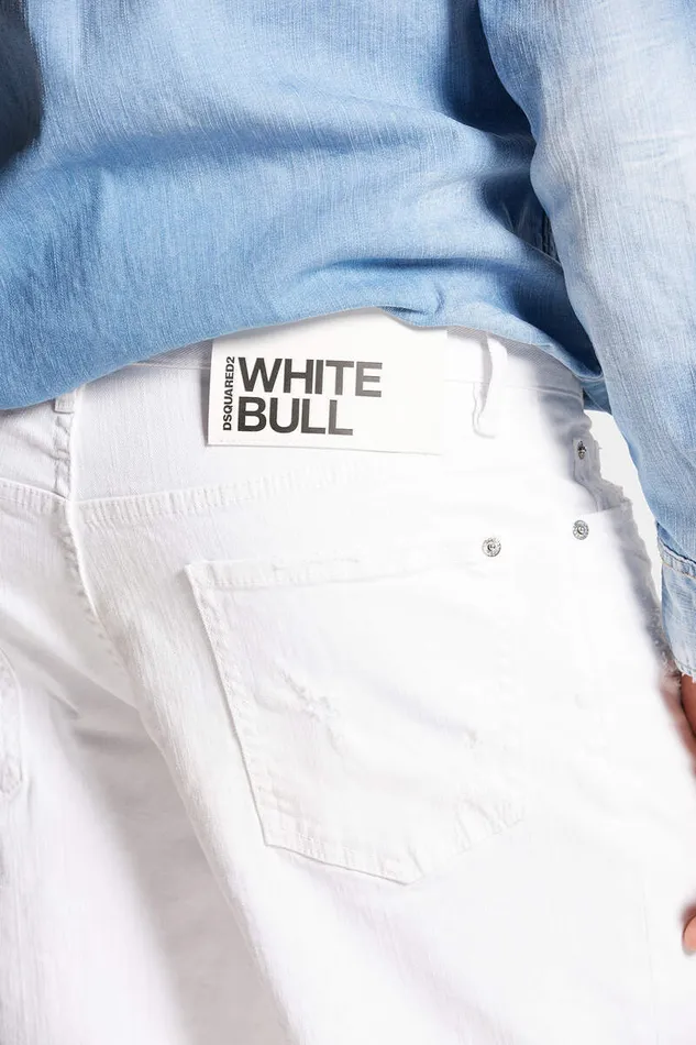 Dsquared2 Shorts White Bull Marine Shorts 8211 Men