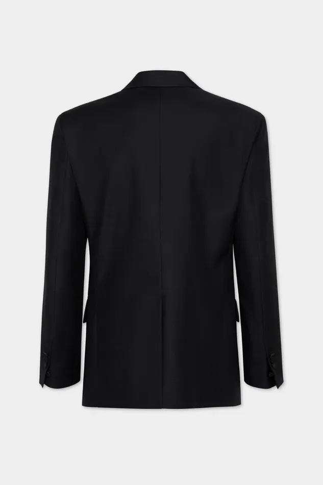 Dsquared2 Suits and Blazer JC Printed Blazer Blackorange Fluo 8211 Men