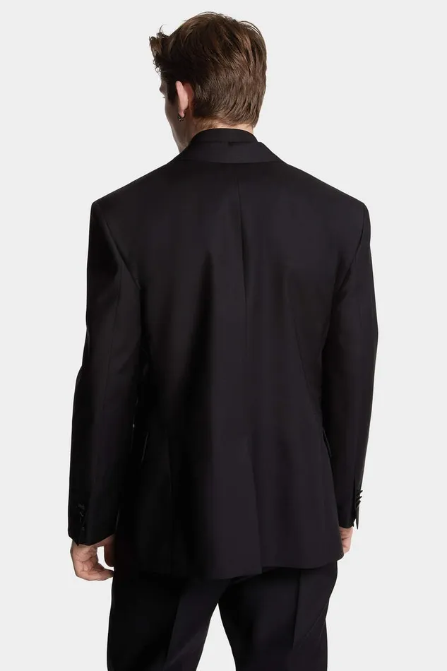 Dsquared2 Suits and Blazer JC Printed Blazer Blackorange Fluo 8211 Men