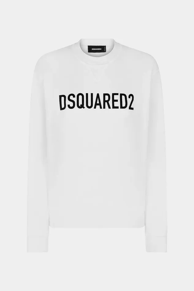 Dsquared2 Sweatshirts Eco Dyed Cool Sweatshirt White 8211 Women
