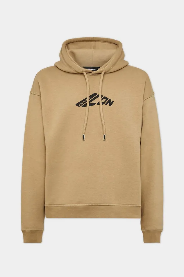 Dsquared2 Sweatshirts Icon New Generation Relax Fit Hoodie Khaki 8211 Men