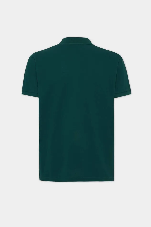 Dsquared2 TShirts and Polo Dyed Tennis Fit Milano Polo Greenred 8211 Men