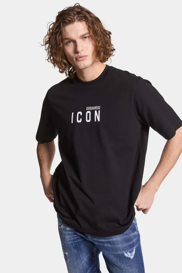 Dsquared2 TShirts and Polo Icon Loose Fit TShirt Black 8211 Men
