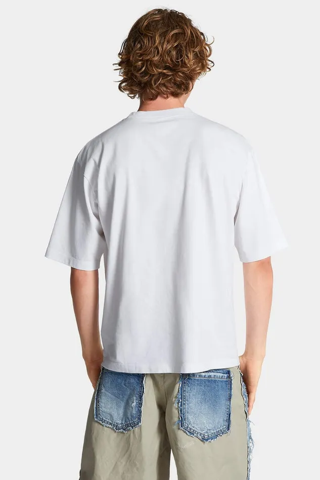 Dsquared2 TShirts and Polo Loose Fit Blood Sweat Tears TShirt White 8211 Men