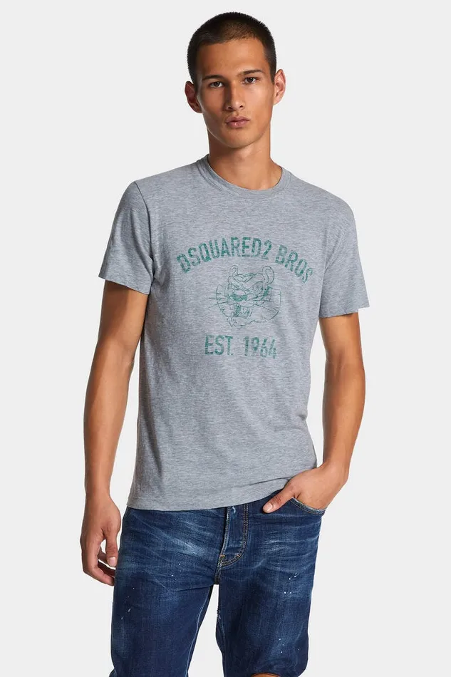 Dsquared2 TShirts and Polo Wash Cool Fit Bros TShirt Grey Melange 8211 Men