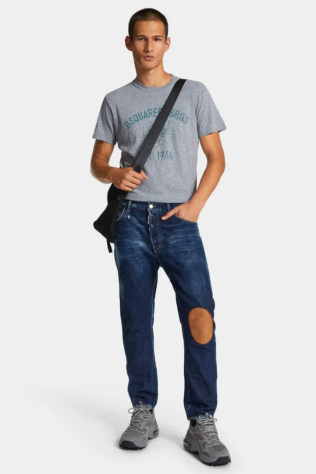 Dsquared2 TShirts and Polo Wash Cool Fit Bros TShirt Grey Melange 8211 Men
