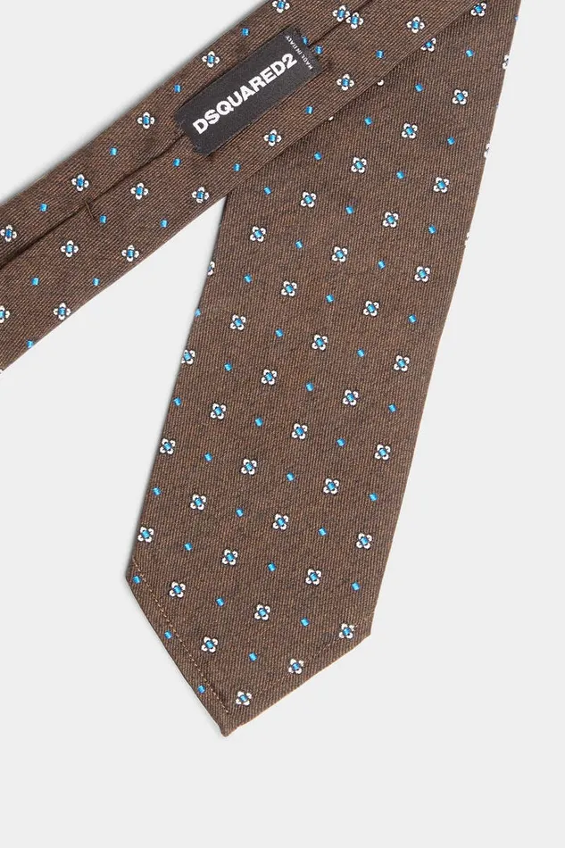 Dsquared2 Ties and Bow Ties D2 Classic Silk Tie Brown 8211 Men