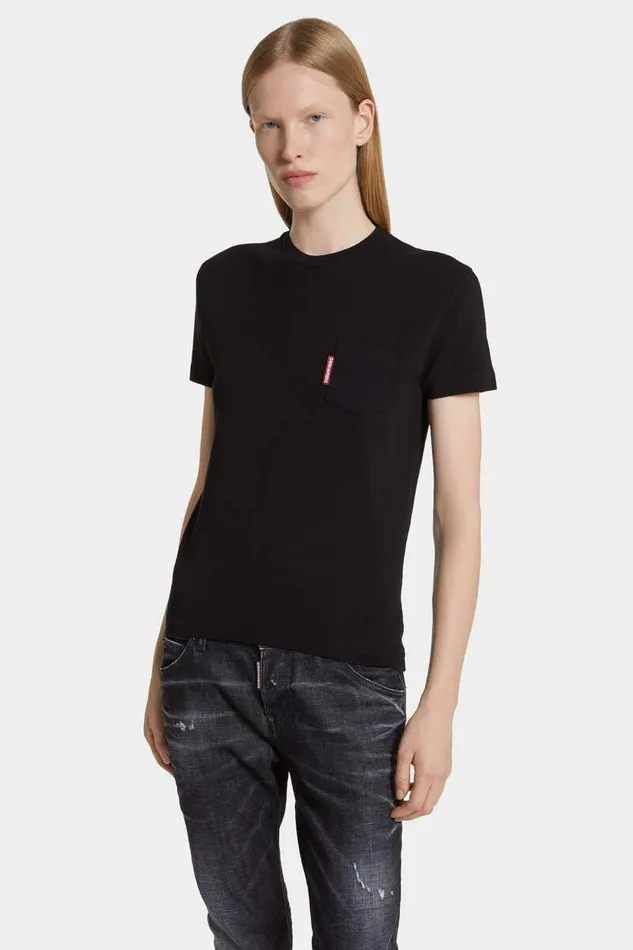 Dsquared2 Tops and TShirts Just Right Fit Red Label TShirt Black 8211 Women