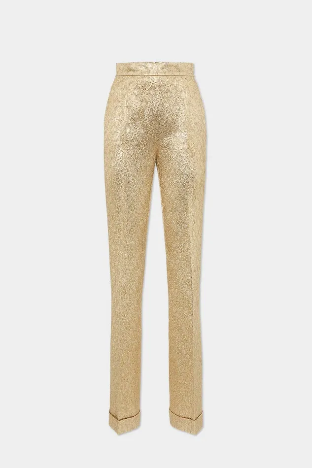 Dsquared2 Trousers Dalma Lurex Pant Gold 8211 Women
