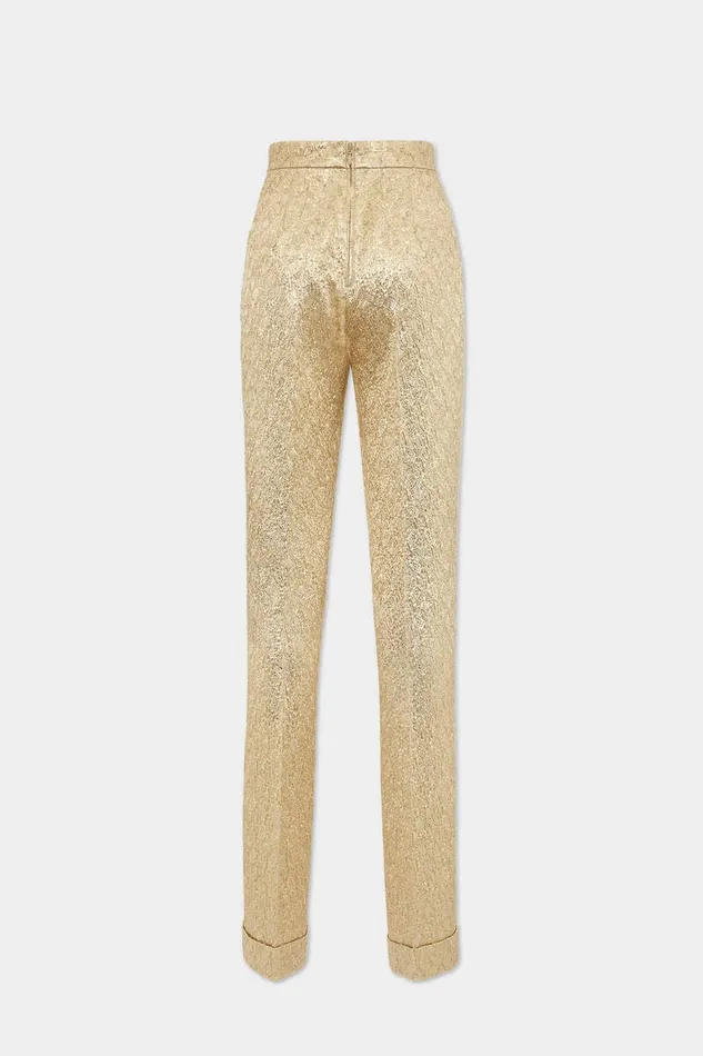 Dsquared2 Trousers Dalma Lurex Pant Gold 8211 Women