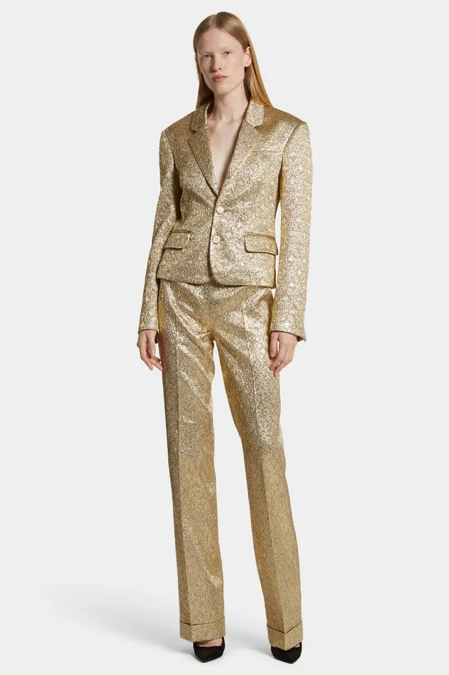 Dsquared2 Trousers Dalma Lurex Pant Gold 8211 Women