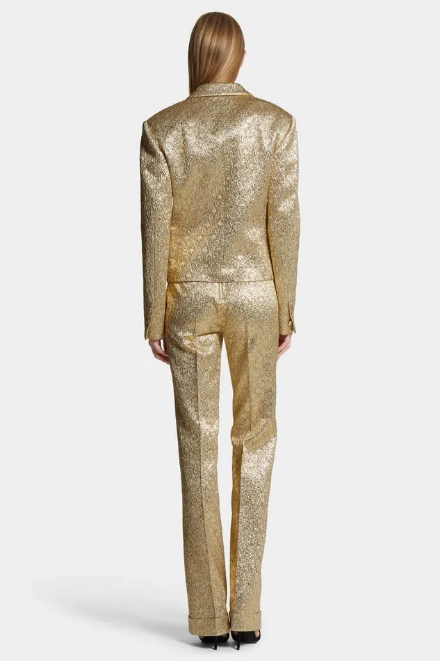 Dsquared2 Trousers Dalma Lurex Pant Gold 8211 Women