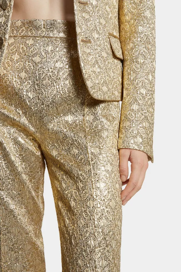 Dsquared2 Trousers Dalma Lurex Pant Gold 8211 Women