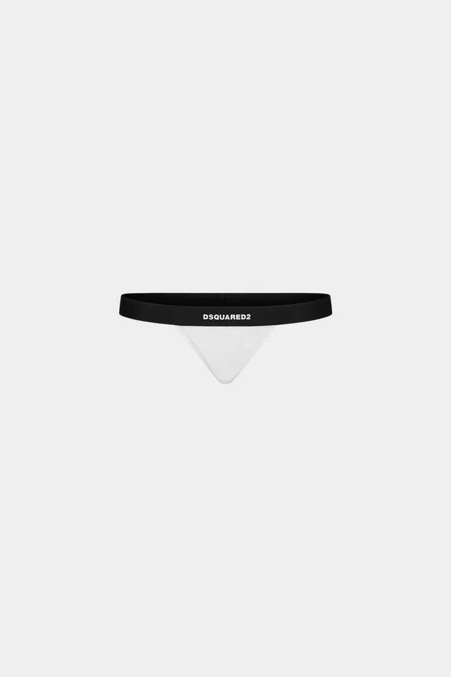 Dsquared2 Underwear Logo Thong White 8211 Women