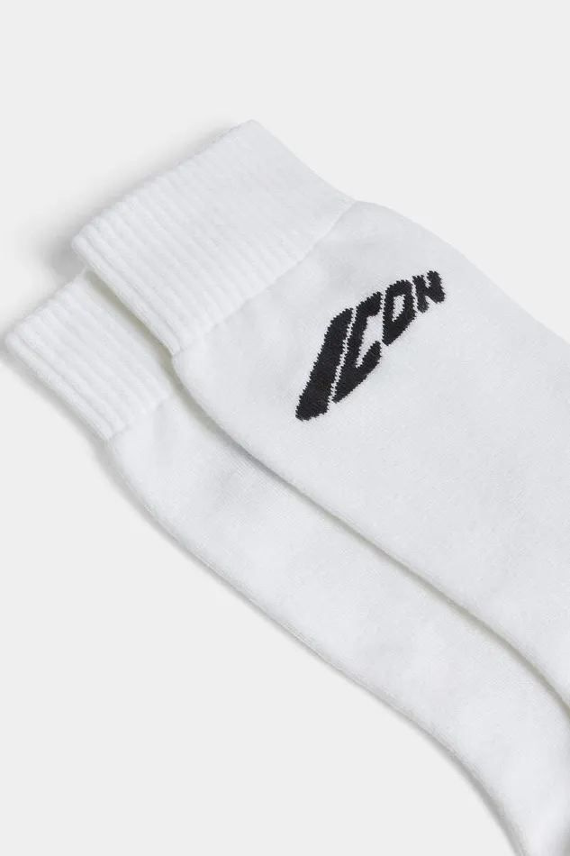 Dsquared2 Underwear MidCrew Socks Beige 8211 Men