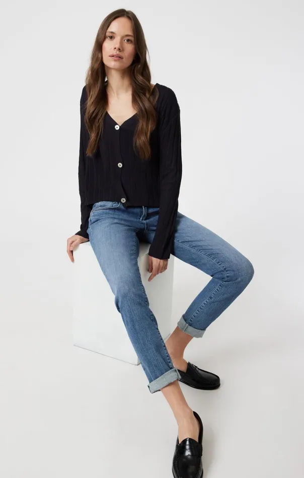 Emma Slim Boyfriend In Mid Shaded Flex Blue Women Mavi Jeans Denim Emma Slim Boyfriend In Mid Shaded Flex Blue Women Mavi Jeans Denim