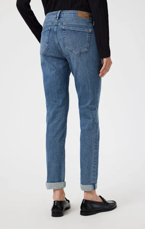 Emma Slim Boyfriend In Mid Shaded Flex Blue Women Mavi Jeans Denim Emma Slim Boyfriend In Mid Shaded Flex Blue Women Mavi Jeans Denim