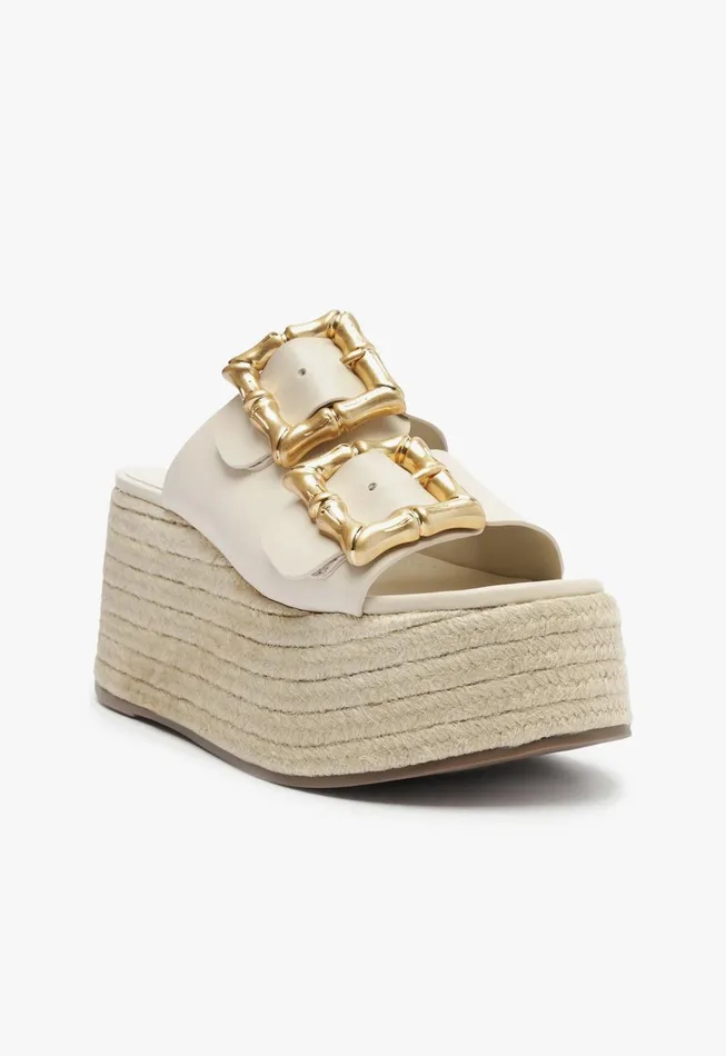 Enola Rope Flatform Pearl Women Schutz Shoes Enola