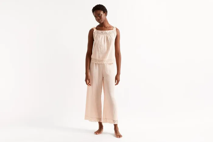 ERES Bambou Tank Top Calcaire Women Homewear