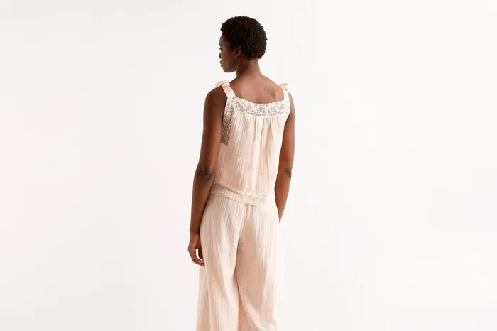 ERES Bambou Tank Top Calcaire Women Homewear
