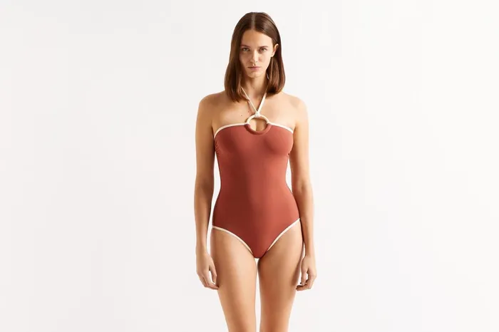 ERES Nora Bustier OnePiece DattierPercale Women OnePiece Swimsuits