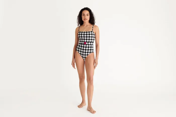 ERES Prisme Tank OnePiece NoirBlanc 23h Women OnePiece Swimsuits