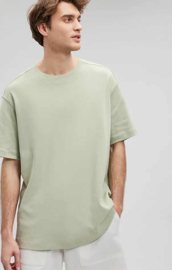 Essential Crew Neck TShirt In Desert Sage Men Mavi Jeans TShirts