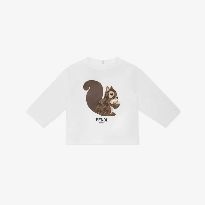 Fendi Baby Girl Baby TShirt Baby Crewneck Tshirt 8211 Kids