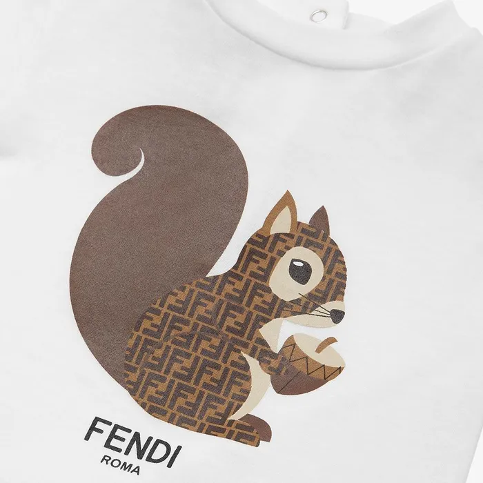 Fendi Baby Girl Baby TShirt Baby Crewneck Tshirt 8211 Kids