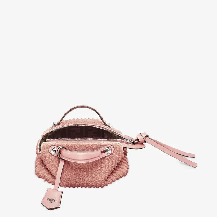 Fendi Boston Bags By The Way Soft Mini Pink Sheepskin Minibag 8211 Women