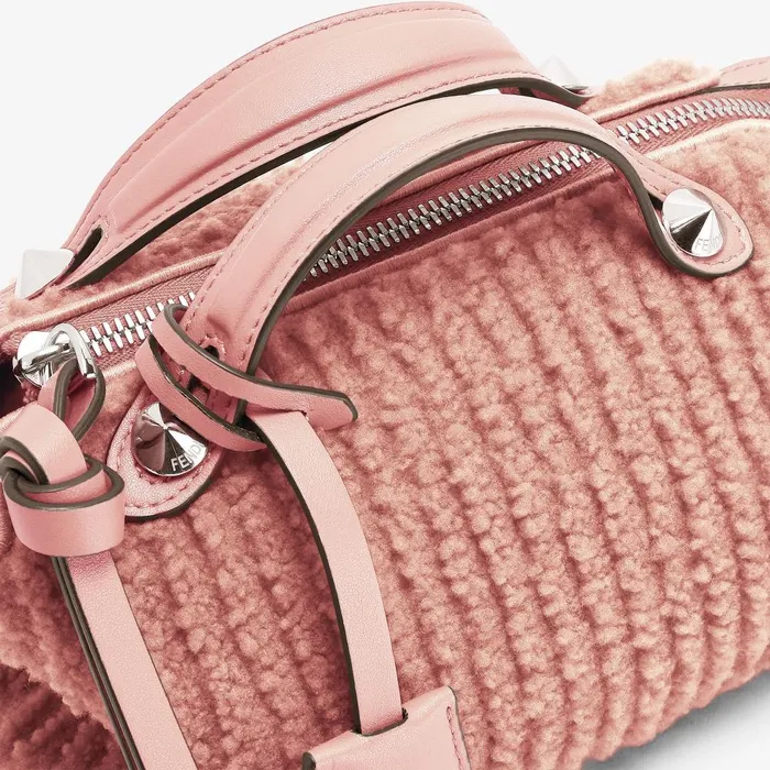 Fendi Boston Bags By The Way Soft Mini Pink Sheepskin Minibag 8211 Women